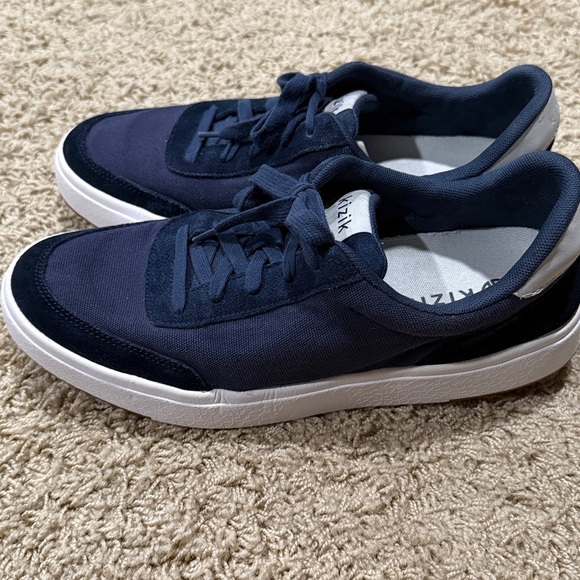 Kizik Prague Slip On Comfort Casual Canvas Shoes Mens 10 Navy Blue - Picture 3 of 9